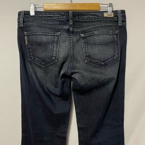 Sz 31 Laurel Canyon Low Rise Boot Cut Paige Jeans - Picture 5 of 10